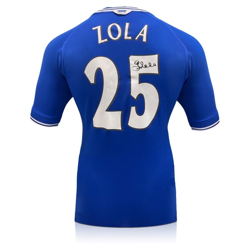 Gianfranco Zola 2000 Signed Chelsea Shirt