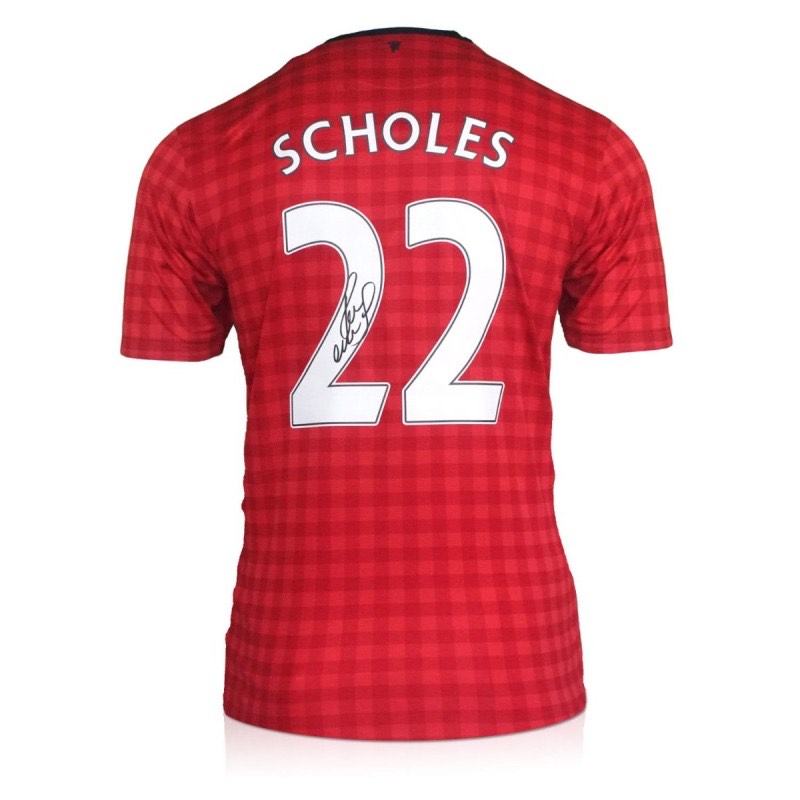 Paul Scholes 2012/13 Signed Manchester United Shirt